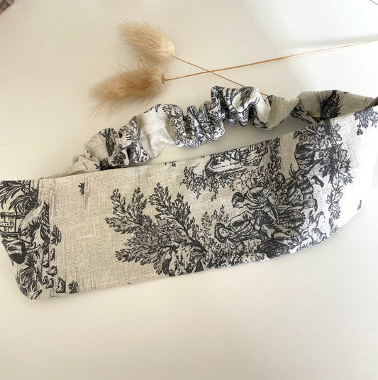 BANDEAU TOILE DE JOUY GRIS "édition limitée"