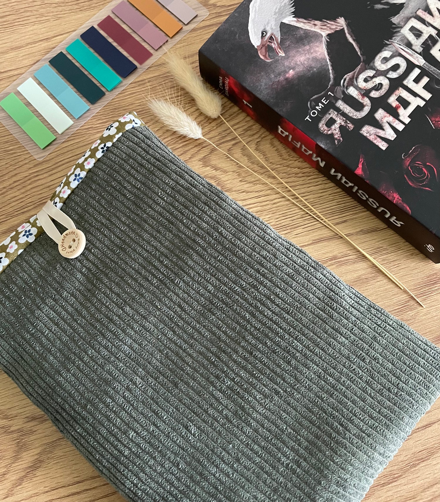 pochette à livre en coton fait main Creasoiz
