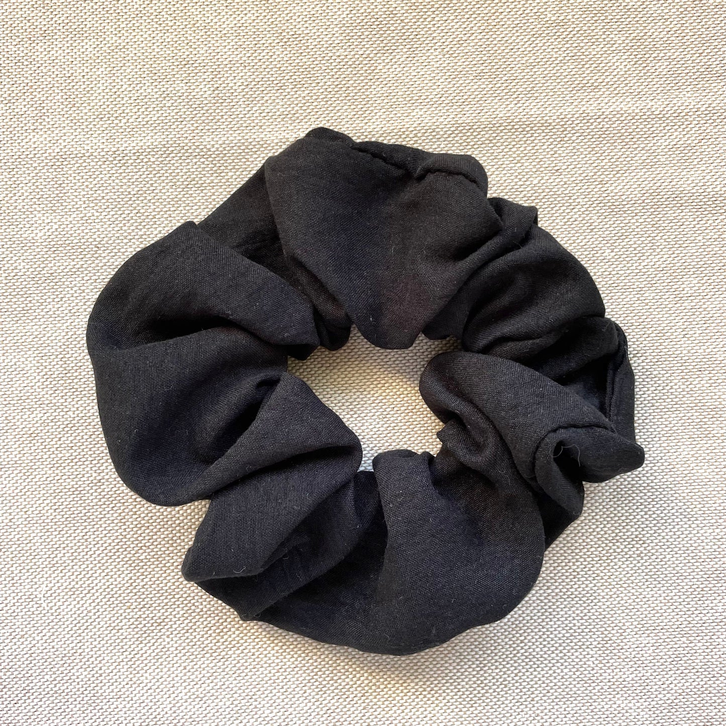 chouchou cheveux noir fait main Creasoiz