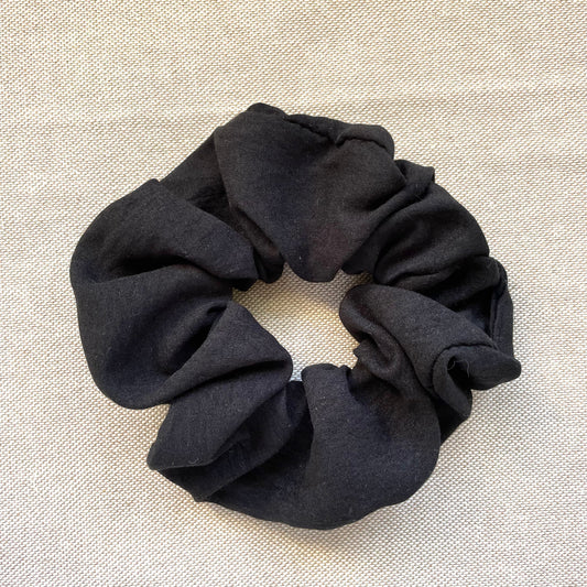 chouchou cheveux noir fait main Creasoiz