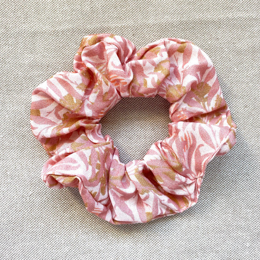 chouchou cheveux rose viscose fait main Creasoiz