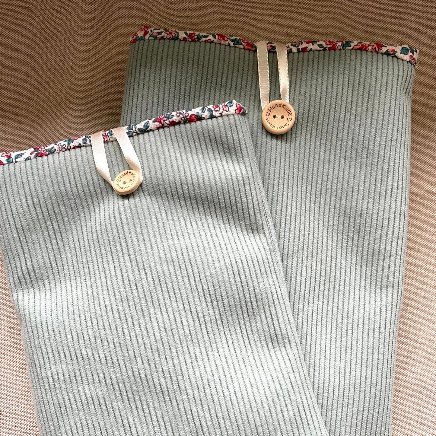 pochette à livre coton bleu liberty fait main Creasoiz